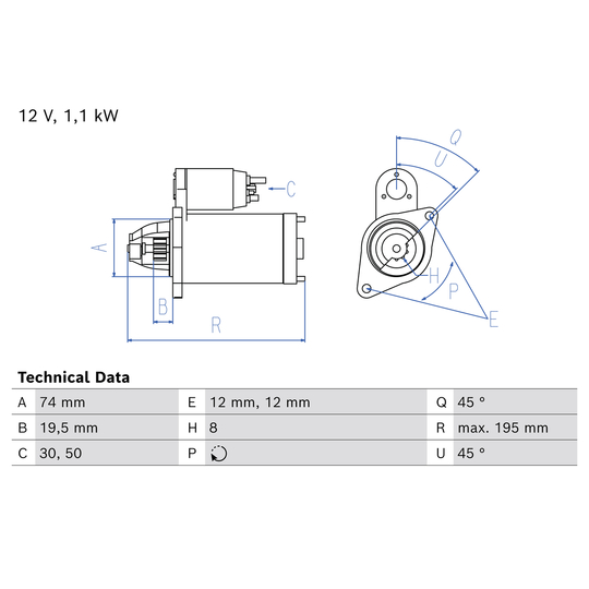 1 986 S10 065 - Starter 