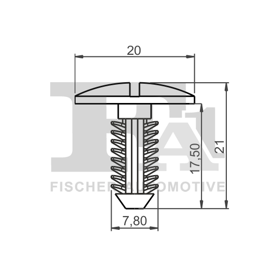 21-10027.5 - Clip, trim/protection strip 