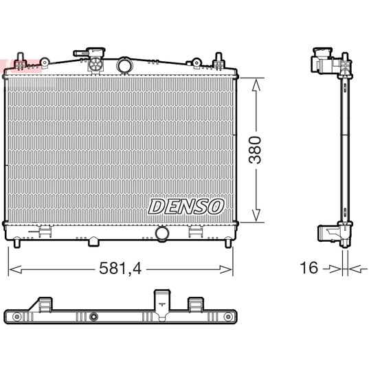 DRM46079 - Radiaator, mootorijahutus 