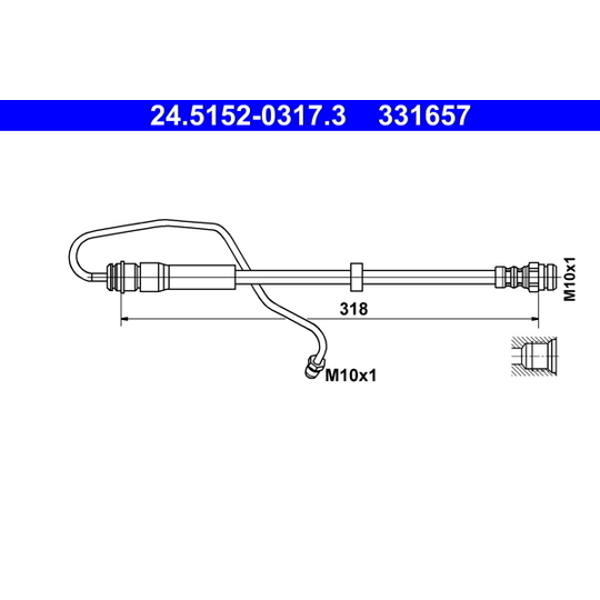 24.5152-0317.3 - Brake Hose 