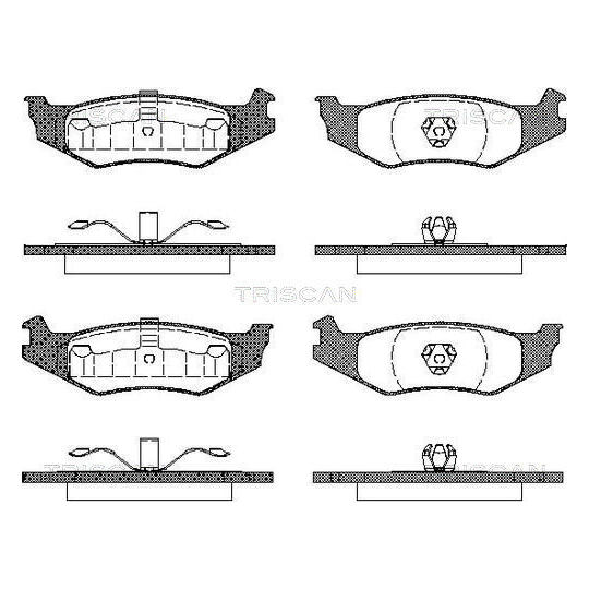 8110 10519 - Brake Pad Set, disc brake 