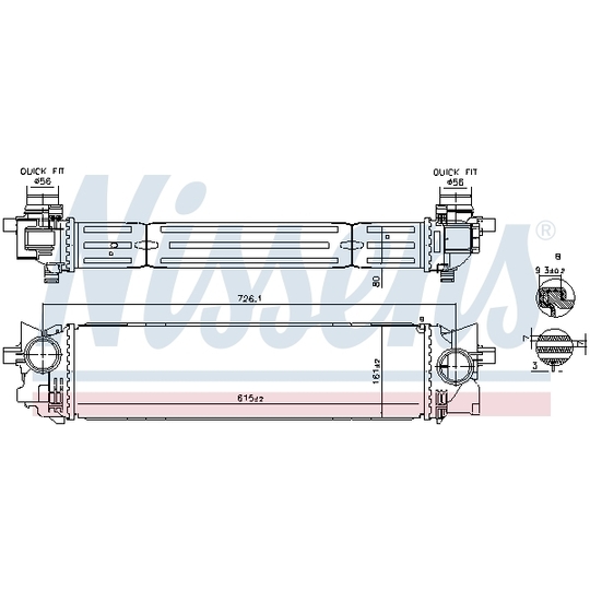 961265 - Intercooler, charger 