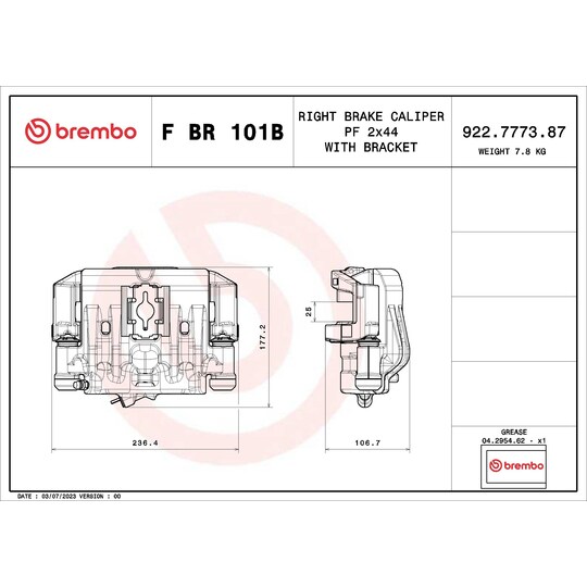 F BR 101B - Bromsok 