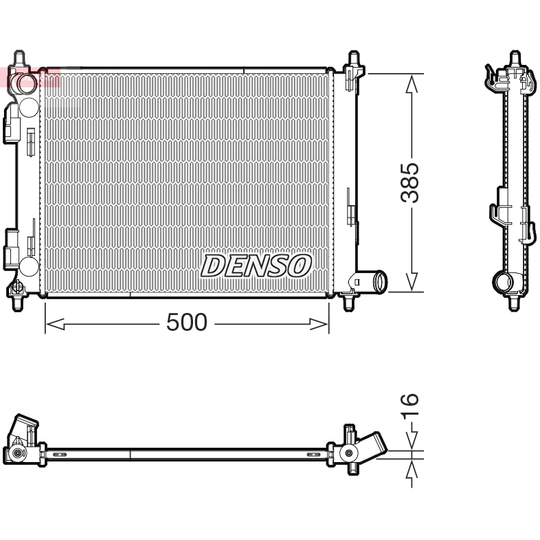 DRM43013 - Radiator, engine cooling 