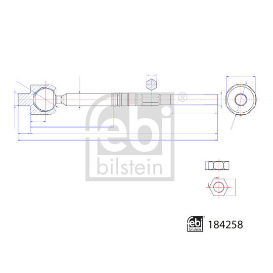 184258 - Tie Rod Axle Joint 