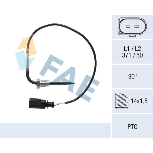 68092 - Sensor, avgastemperatur 