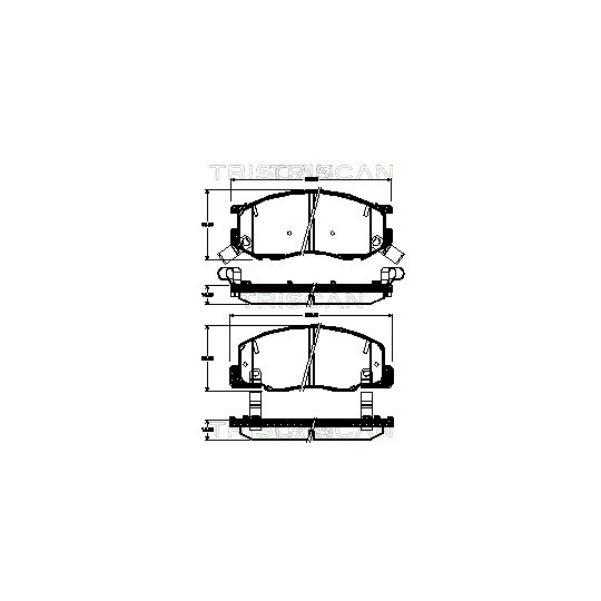 8110 13066 - Brake Pad Set, disc brake 