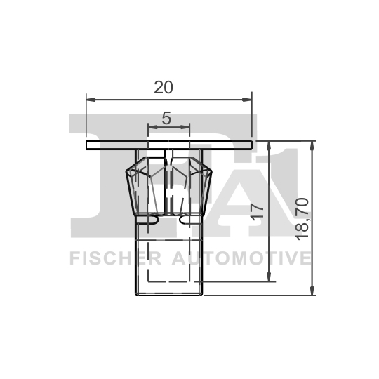 77-60001.5 - Clip, trim/protection strip 