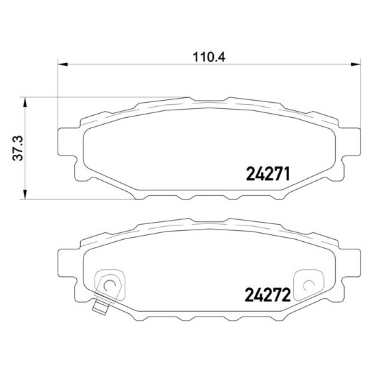 P 78 020X - Brake Pad Set, disc brake 