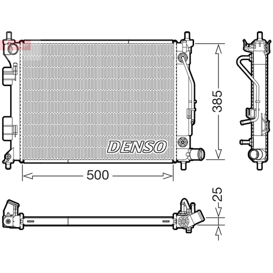 DRM41033 - Radiator, engine cooling 