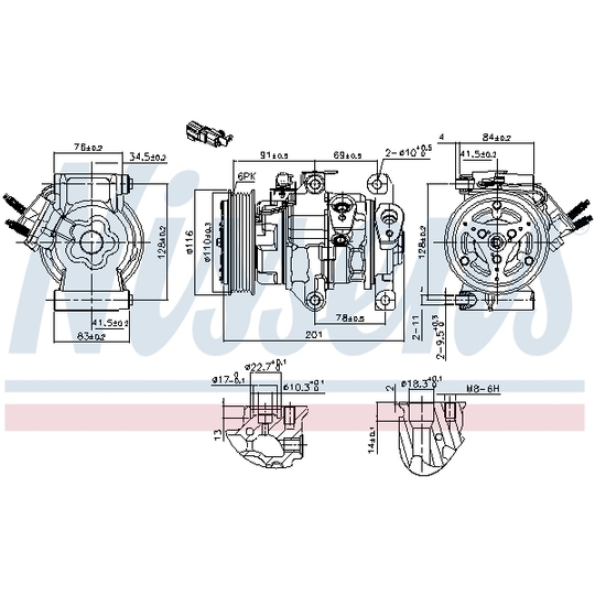 891007 - Compressor, air conditioning 