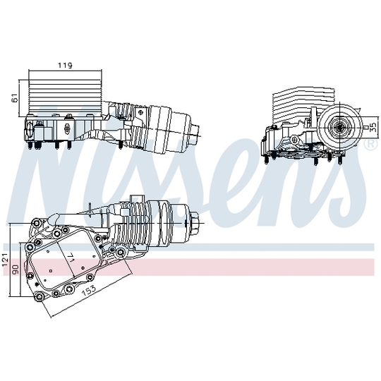 91400 - Oljekylare, motor 