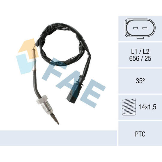 68001 - Sensor, avgastemperatur 