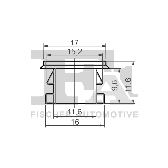 10-60006.5 - Clip, trim/protection strip 