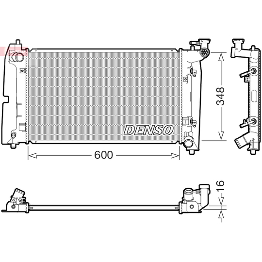 DRM50142 - Radiaator, mootorijahutus 