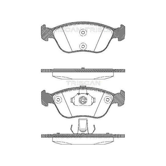 8110 27009 - Piduriklotsi komplekt, ketaspidur 