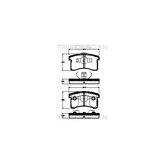 8110 41007 - Brake Pad Set, disc brake 