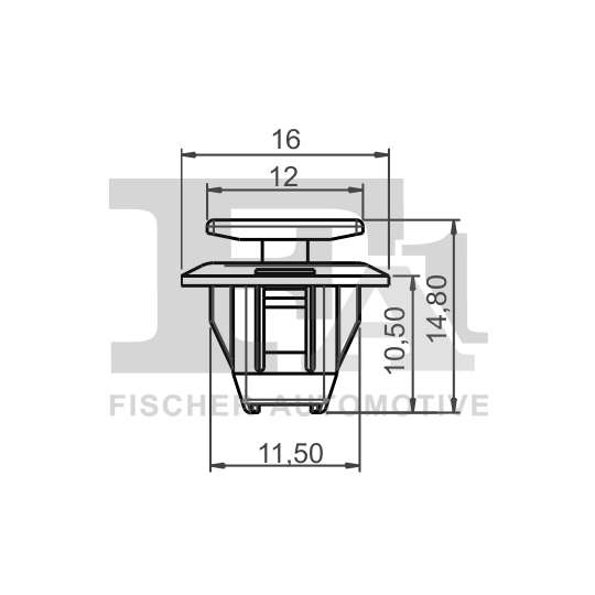 75-40008.25 - Clip, trim/protection strip 