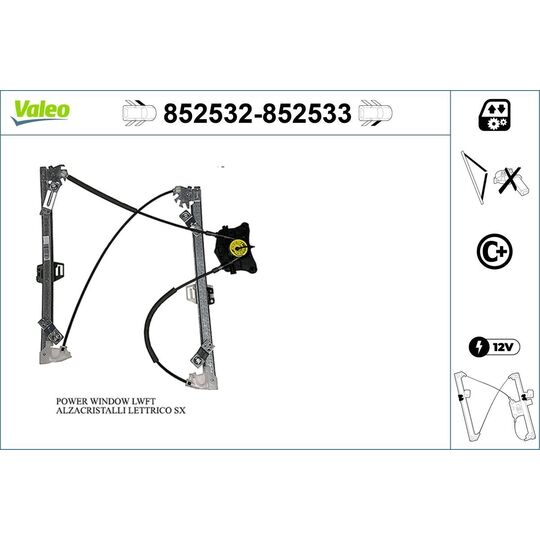 852532 - Window Regulator 