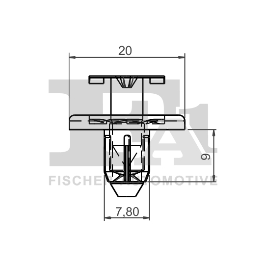 78-30006.5 - Clip, trim/protection strip 