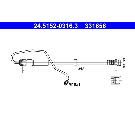 24.5152-0316.3 - Brake Hose 