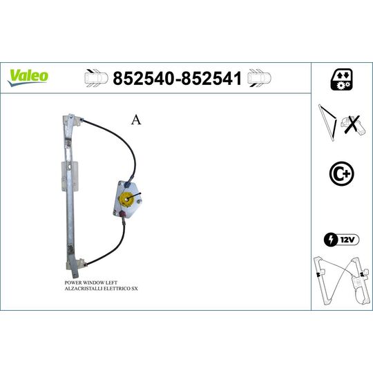 852540 - Window Regulator 