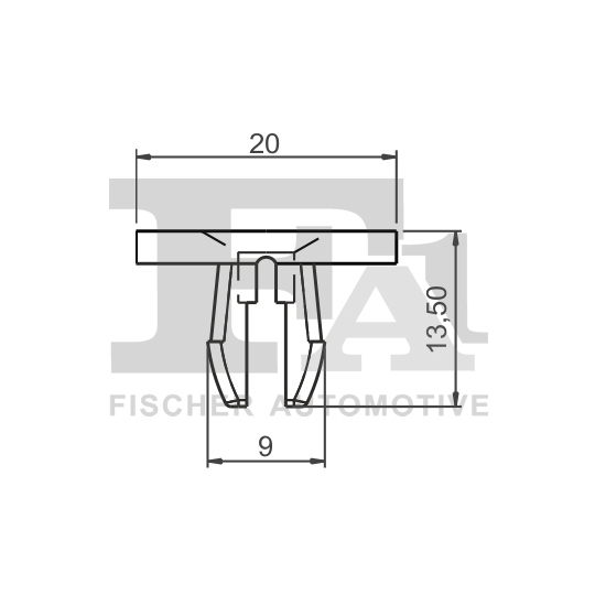 13-60002.25 - Clip, trim/protection strip 