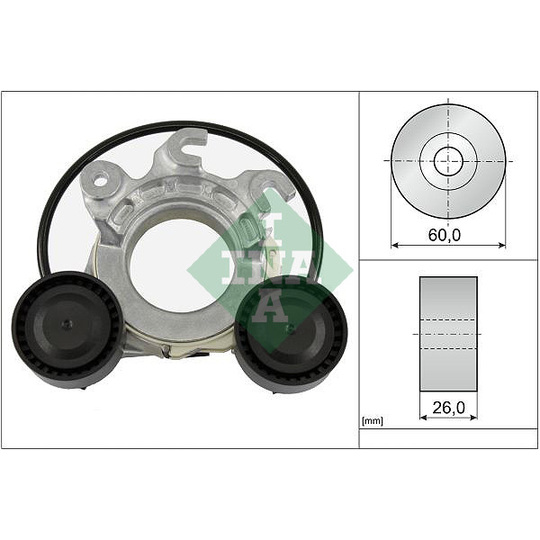 534 0858 10 - Belt Tensioner, V-ribbed belt 