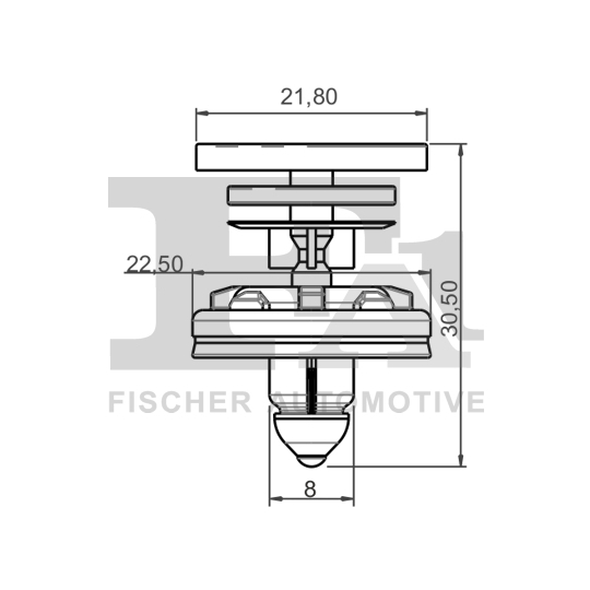 11-40022.25 - Retaining Clip Set, interior trim 