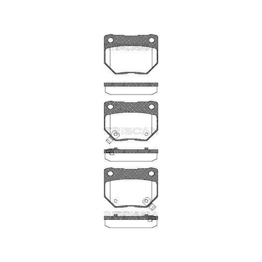 8110 14028 - Brake Pad Set, disc brake 