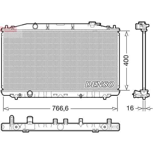 DRM40051 - Radiator, engine cooling 