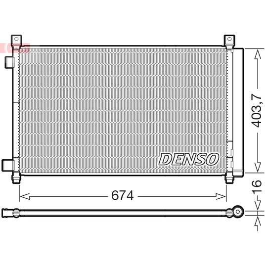 DCN46036 - Condenser, air conditioning 