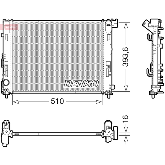 DRM46103 - Radiator, engine cooling 