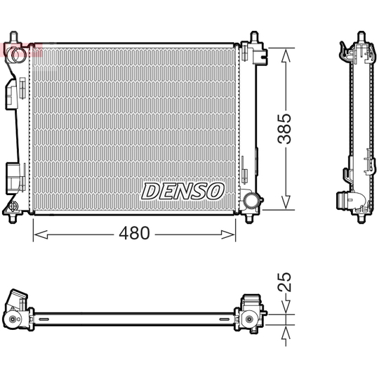 DRM43010 - Jäähdytin, moottorin jäähdytys 