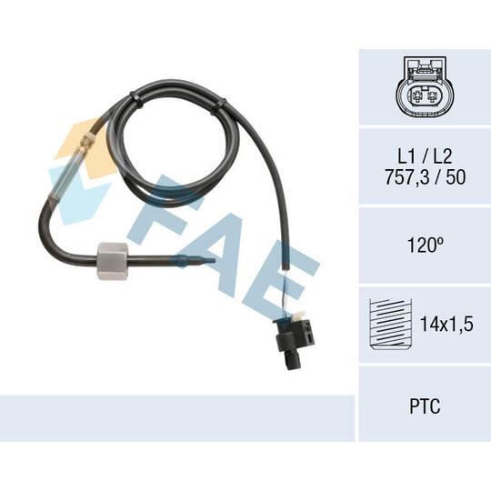 68050 - Sensor, avgastemperatur 