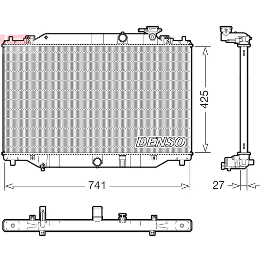 DRM44052 - Radiator, engine cooling 