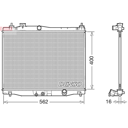 DRM40047 - Radiator, engine cooling 