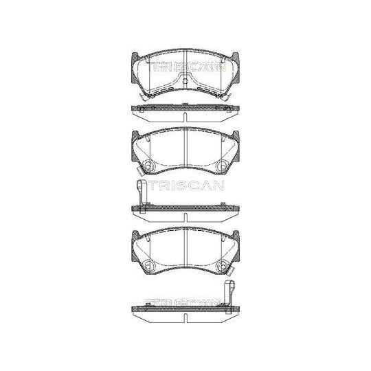 8110 14008 - Brake Pad Set, disc brake 