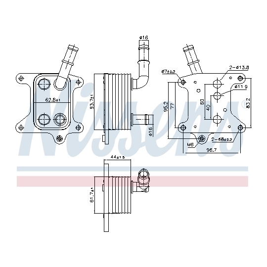 91425 - Oil Cooler, engine oil 