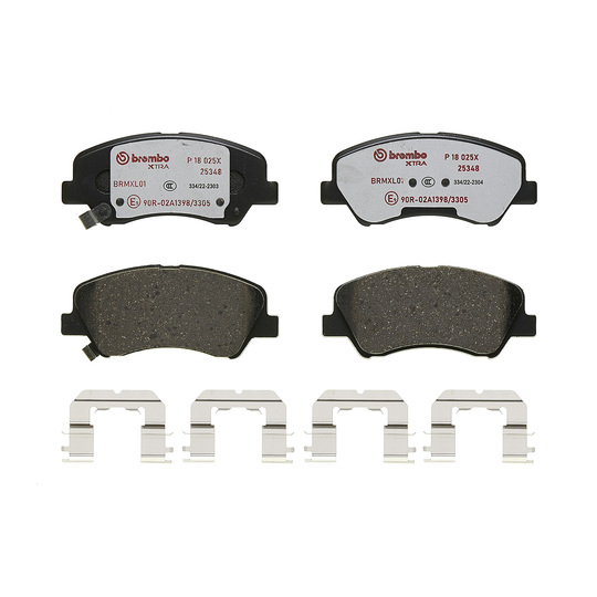 P 18 025X - Brake Pad Set, disc brake 