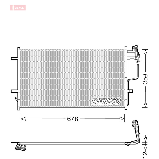 DCN44010 - Condenser, air conditioning 