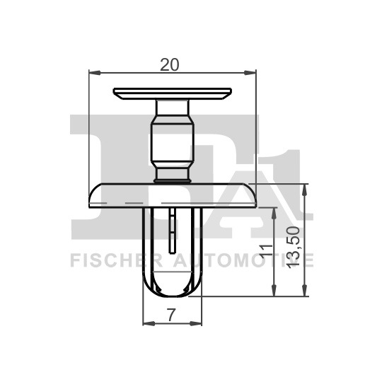 77-30013.5 - Clip, trim/protection strip 