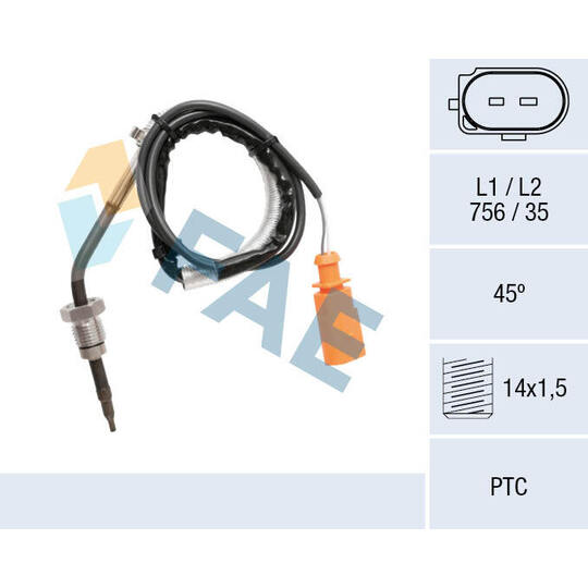 68064 - Sensor, avgastemperatur 