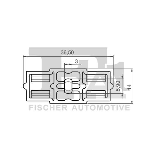 10-40075.5 - Clip, trim/protection strip 