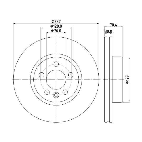 MDC3172C - Bromsskiva 