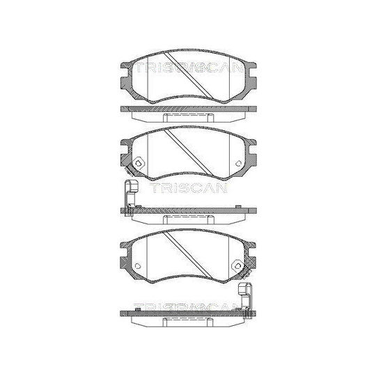 8110 14026 - Brake Pad Set, disc brake 