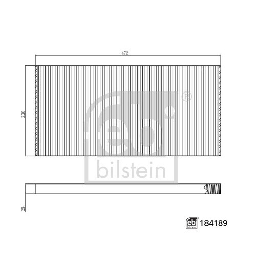 184189 - Filter, interior air 