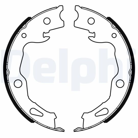 LS2186 - Brake Shoe Set 