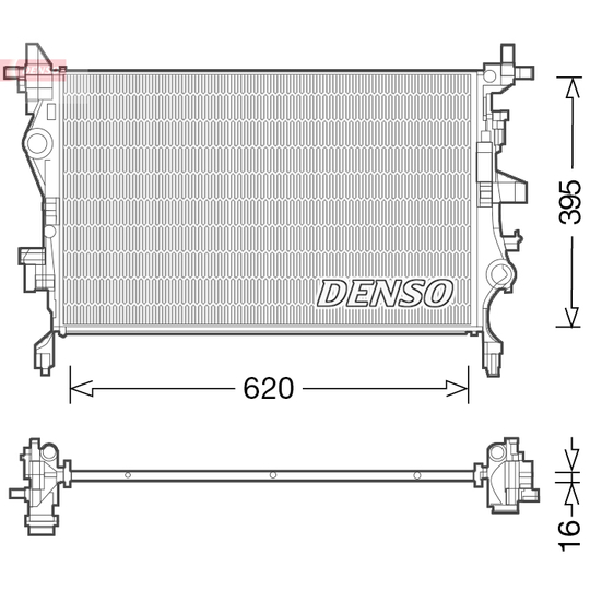 DRM06036 - Radiator, engine cooling 