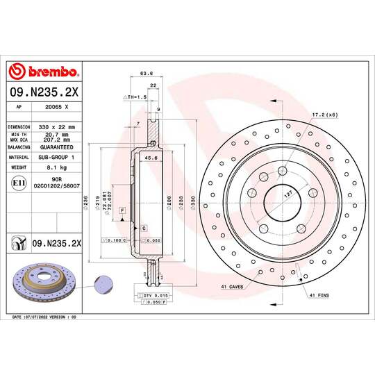 09.N235.2X - Brake Disc 